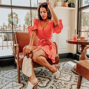 Polka Dot Ruffle Dress